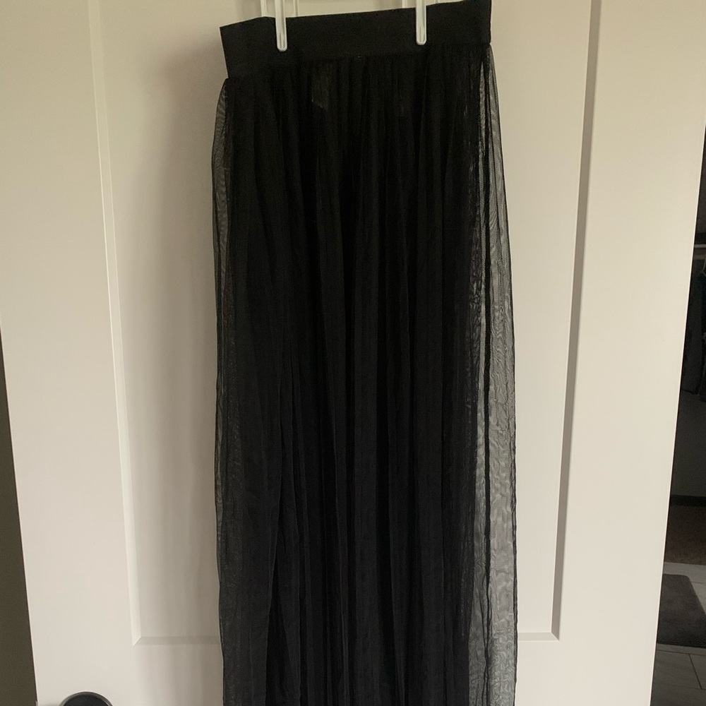 Sheer Midi Skirt
